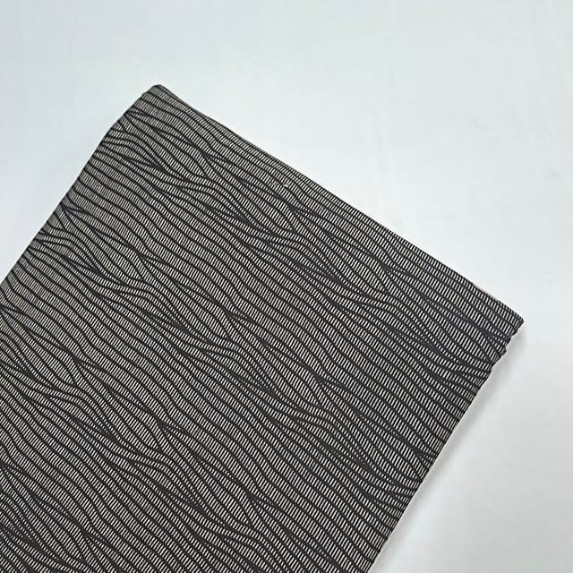Black Colour Cotton Cambric Printed Fabric