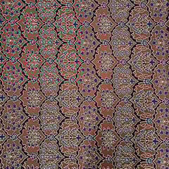 Maroon Colour Cotton Cambric Printed Fabric