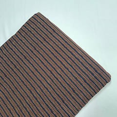 Brown Colour Cotton Cambric Printed Fabric