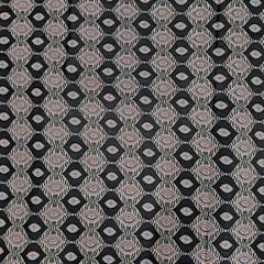 Black Colour Cotton Cambric Printed Fabric
