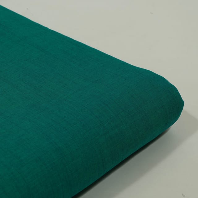 Rama Green Colour Rayon Slub Fabric