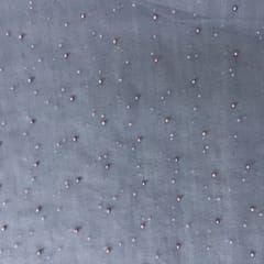 Grey Colour Pearl Net Embroidery