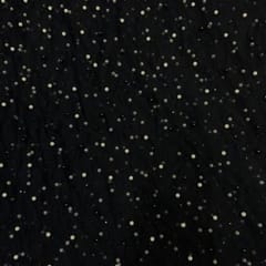 Black Colour Pearl  Net Embroidery