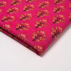 Light Pink Colour Cambric Cotton Printed Fabric