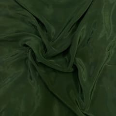 Dark Bottle Green Copy Crepe Fabric  (N17D)
