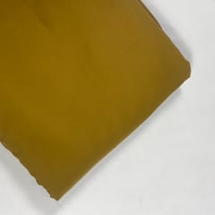 Olive Brown Colour Dyed Poly Crepe Fabric ( N204)