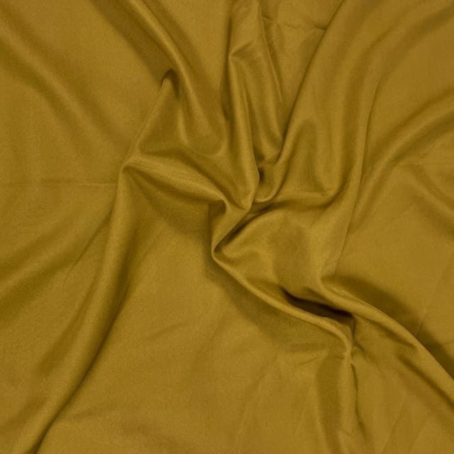 Olive Brown Colour Dyed Poly Crepe Fabric ( N204)