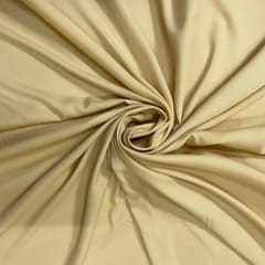 Cream Colour Dyed Poly Crepe Fabric (N174)