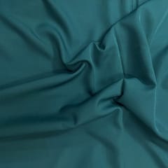 Dark Rama Green Colour Dyed Poly Crepe Fabric (N815)
