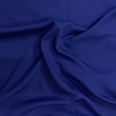 Navy Blue Colour Dyed Poly Crepe Fabric (N70DD)