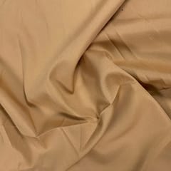 Caramel Brown Colour Dyed Poly Crepe Fabric (N111)