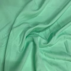 Mint Green Colour Dyed Poly Crepe Fabric (N226)