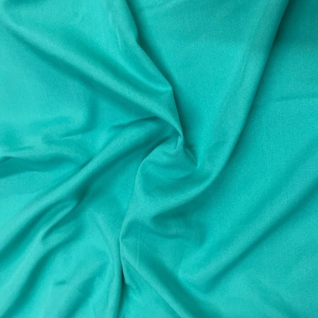 Teal Blue Colour Dyed Poly Crepe Fabric (N93)