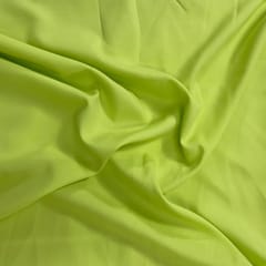 Lemon Yellow Colour Dyed Poly Crepe Fabric