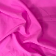 Fuscia Pink Colour Dyed Poly Crepe Fabric (N44)