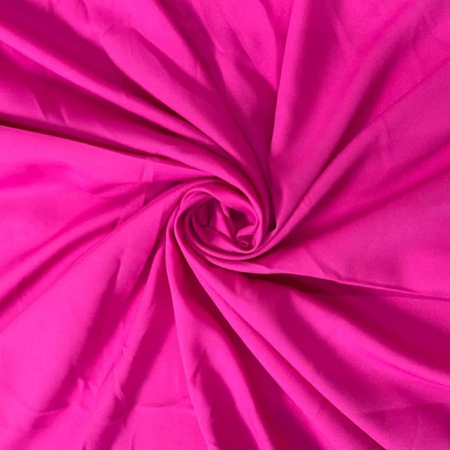 Pink Colour Dyed Poly Crepe Fabric (N201)