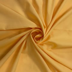 Honey Yellow Colour Dyed Poly Crepe Fabric