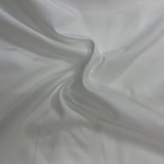 Off White Colour Dyed Poly Crepe Fabric