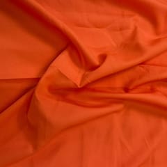 Light Orange Colour Dyed Poly Crepe Fabric (N849)