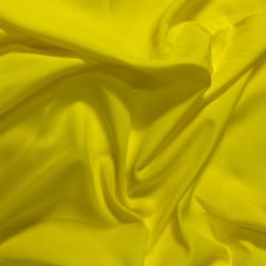 Bright Yellow Colour Dyed Poly Crepe Fabric (N4)