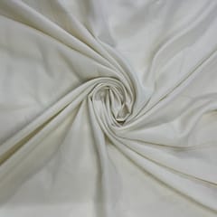 Light Beige Colour Dyed Poly Crepe Fabric (N55LL )