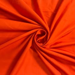 Orange Colour Dyed Poly Crepe Fabric (N748)