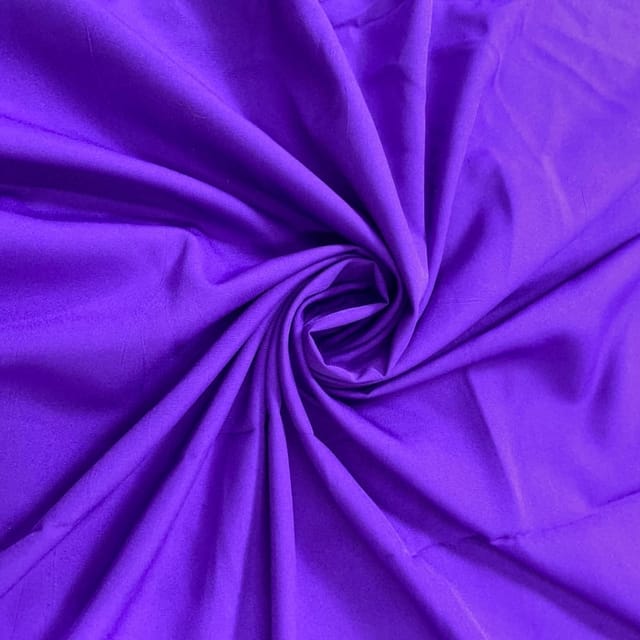Royal Purple Colour Dyed Poly Crepe Fabric