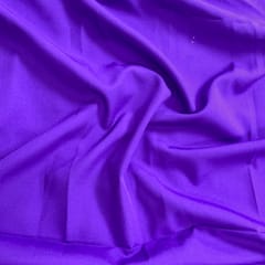 Royal Purple Colour Dyed Poly Crepe Fabric