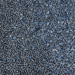 Navy Blue Colour Lycra Sequence Fish Net Embroidered Fabric