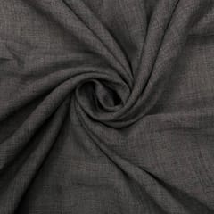 Dark Grey Colour Cotton Linen Fabric