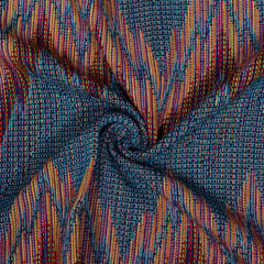 Multi Colour Cotton Acrylic Jacquard Fabric