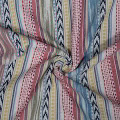 Black and White Colour Cotton Jacquard Fabric