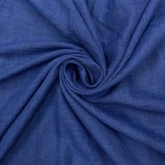 Navy Blue Colour Cotton Linen Fabric