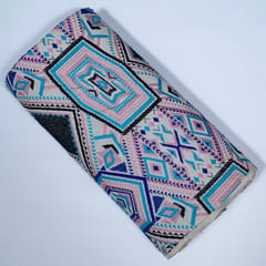 Multi Colour Cotton Jacquard Fabric
