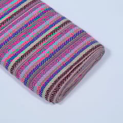 Multi Colour Cotton Acrylic Jacquard Fabric