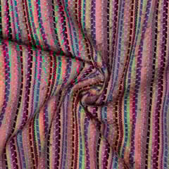 Multi Colour Cotton Jacquard Fabric
