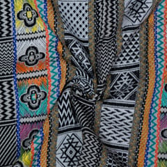 Multi Colour Cotton Jacquard Fabric