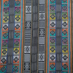 Multi Colour Cotton Jacquard Fabric