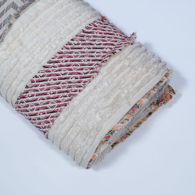 Multi Colour Cotton Jacquard Fabric