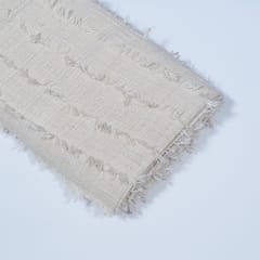 Off White Colour Cotton Jacquard Fabric