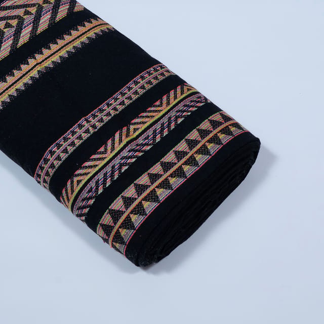 Multi Colour Cotton Jacquard Fabric