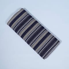 Blue Colour Cotton Acrylic Jacquard Fabric