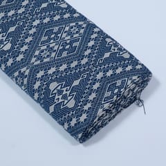 Blue Colour Cotton Jacquard Fabric
