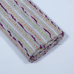 Multi Colour Cotton Acrylic Jacquard Fabric