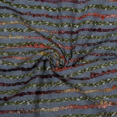 Multi Colour Cotton Acrylic Jacquard Fabric
