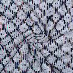 Multi Colour Cotton Jacquard Fabric