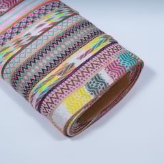 Multi Colour Cotton Jacquard Fabric