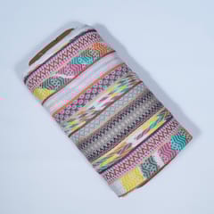 Multi Colour Cotton Jacquard Fabric
