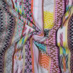 Multi Colour Cotton Jacquard Fabric