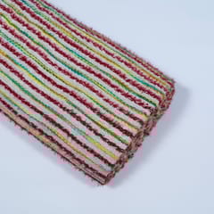 Off White Colour Cotton Acrylic Jacquard Fabric